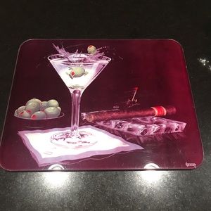 Michael Godard glass cutting board